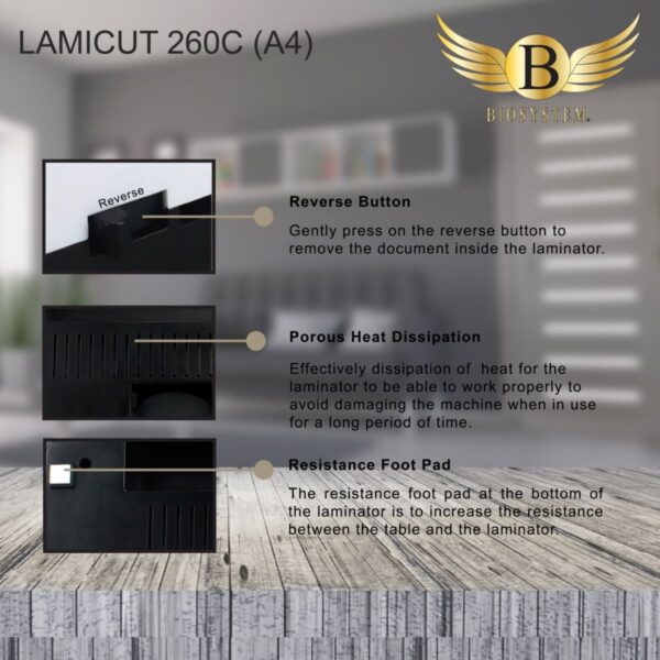 Biosystem style 260C 3-in-1 A4 Laminator - Image 3