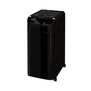 Fellowes AutoMax 350C automatic cross-cut shredder front view