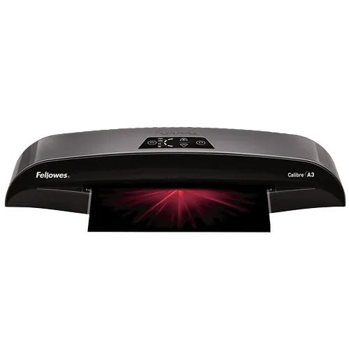 Fellowes Calibre A3 Laminator Front View with Document