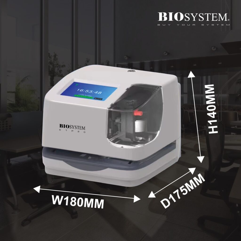 Biosystem Time Stamp Machine ETP20 - WOW Supplies Sdn. Bhd.