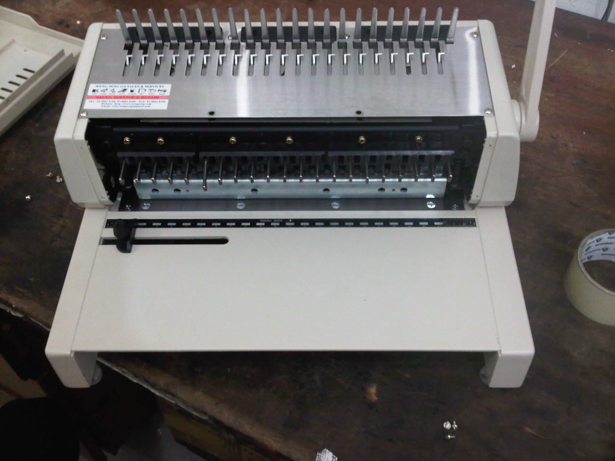 Binding machine repair service