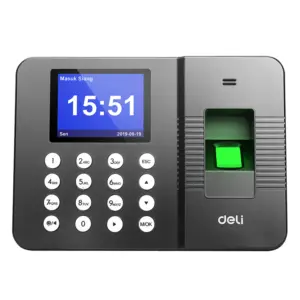 Deli E3960 Fingerprint Time Attendance Machine, 1000 Users