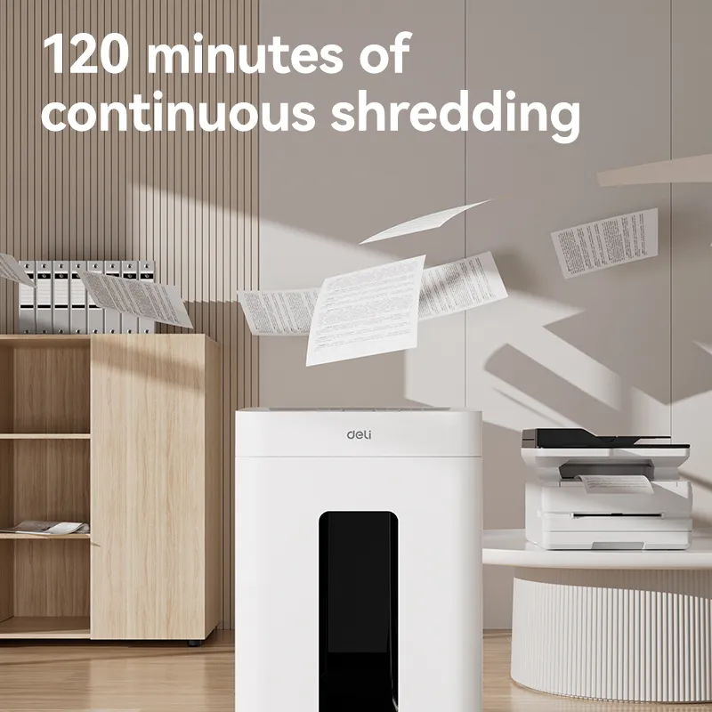 Deli ET048 16-Sheet Ultra-Silent Paper Shredder, 23L - Image 4