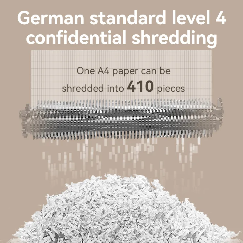 Deli ET048 16-Sheet Ultra-Silent Paper Shredder, 23L - Image 2