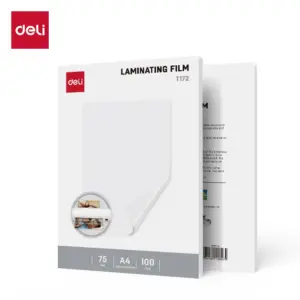 Deli ET172 A4 Laminating Pouches, 75mic 100pcs