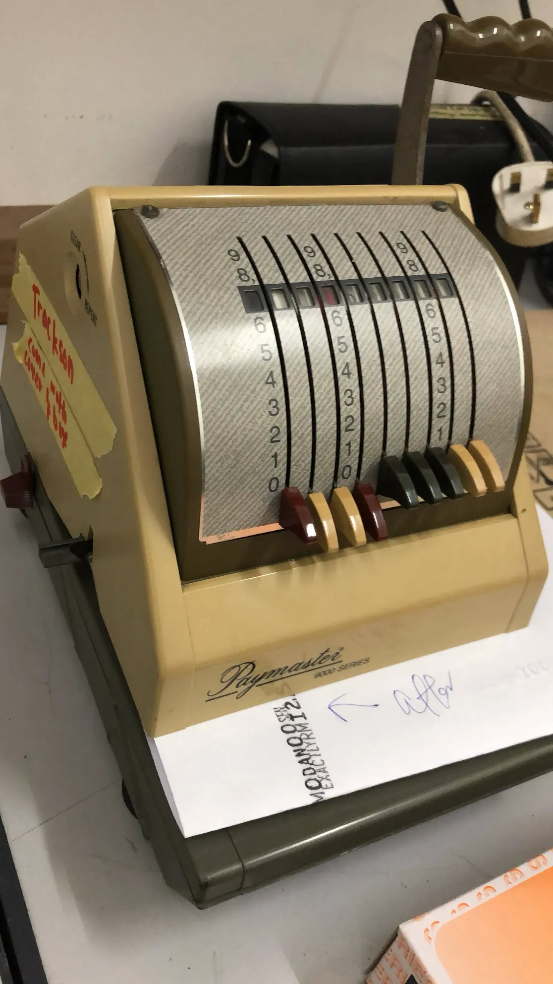 Paymaster cheque writer repair