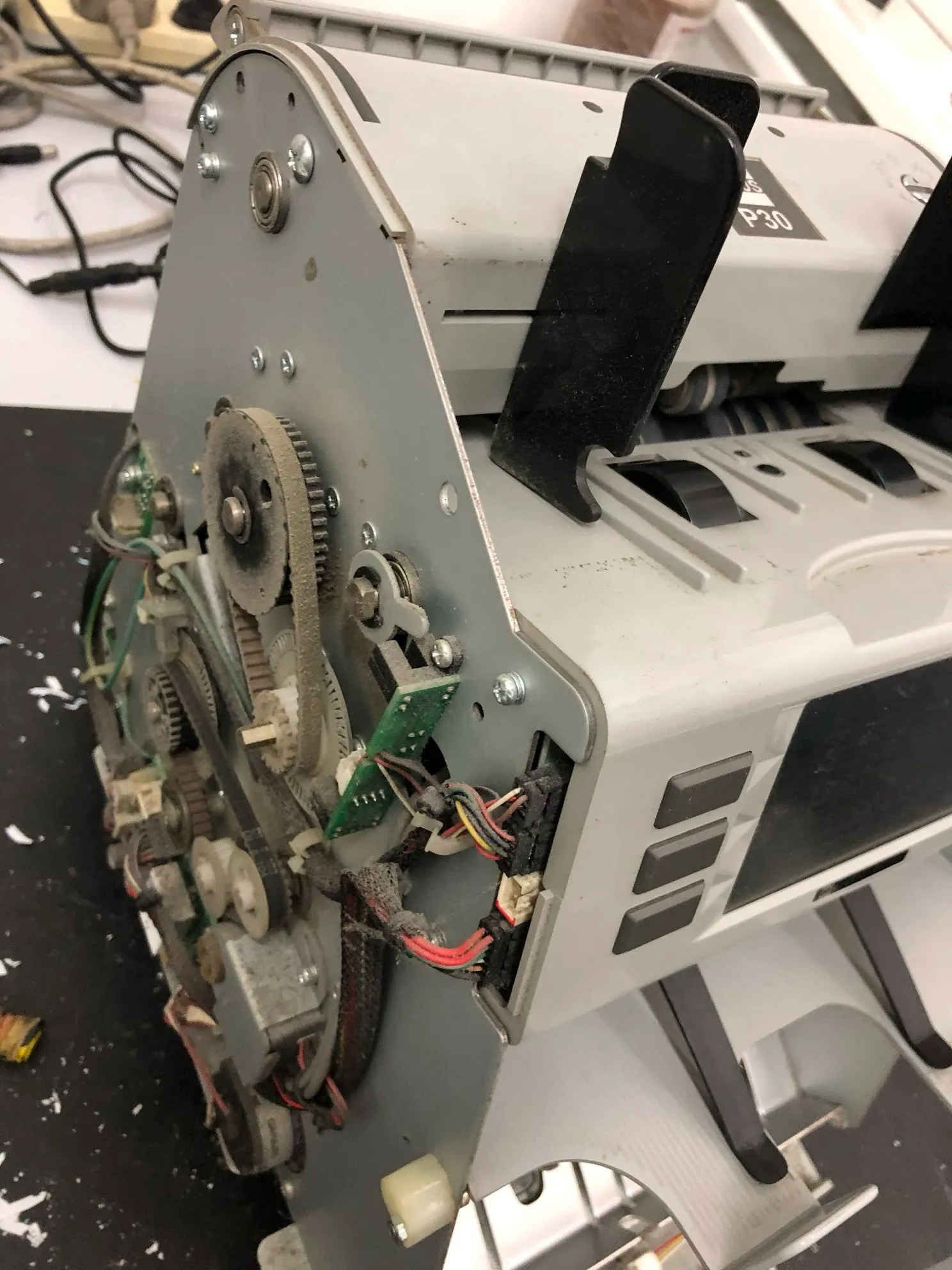 Plus P-30 note counter repair