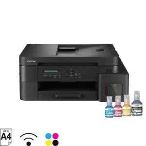 Front view of the Brother DCP-T830DW all-in-one ink tank printer against a plain white background.