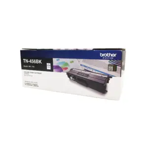 Official retail box packaging for the Brother TN-456BK super high yield black toner cartridge