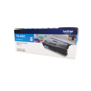 Brother TN-456C cyan toner cartridge product packaging box on a plain white background.