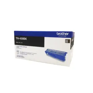 Brother TN-459BK ultra high yield black toner cartridge packaging box on a white background