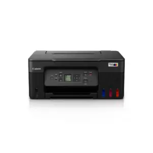 Front view of the black Canon PIXMA G3770 all-in-one ink tank printer on white background.
