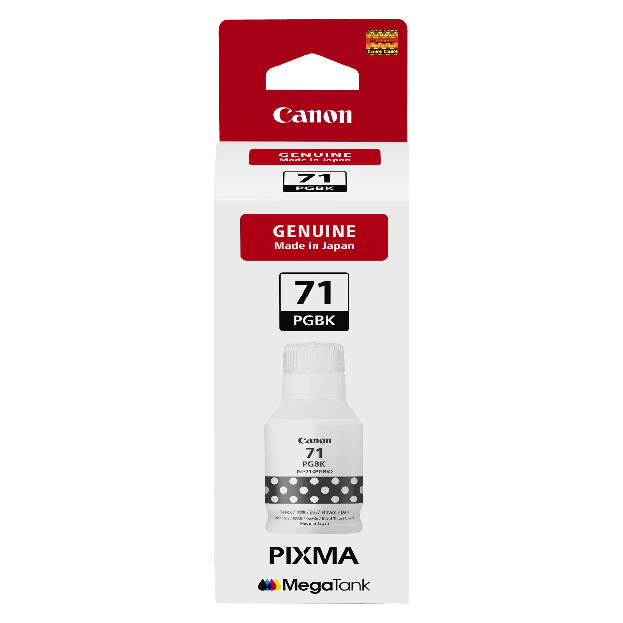 Canon GI-71 BK standard size 135 ml pigment black ink bottle