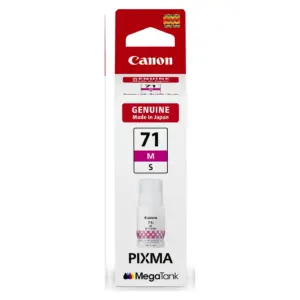 Canon GI-71S M magenta ink bottle containing 40 ml of dye-based ink