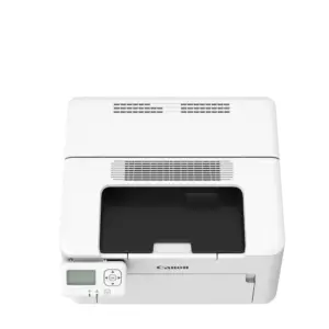 Raised front view of the Canon imageCLASS LBP122dw II monochrome laser printer on white background.