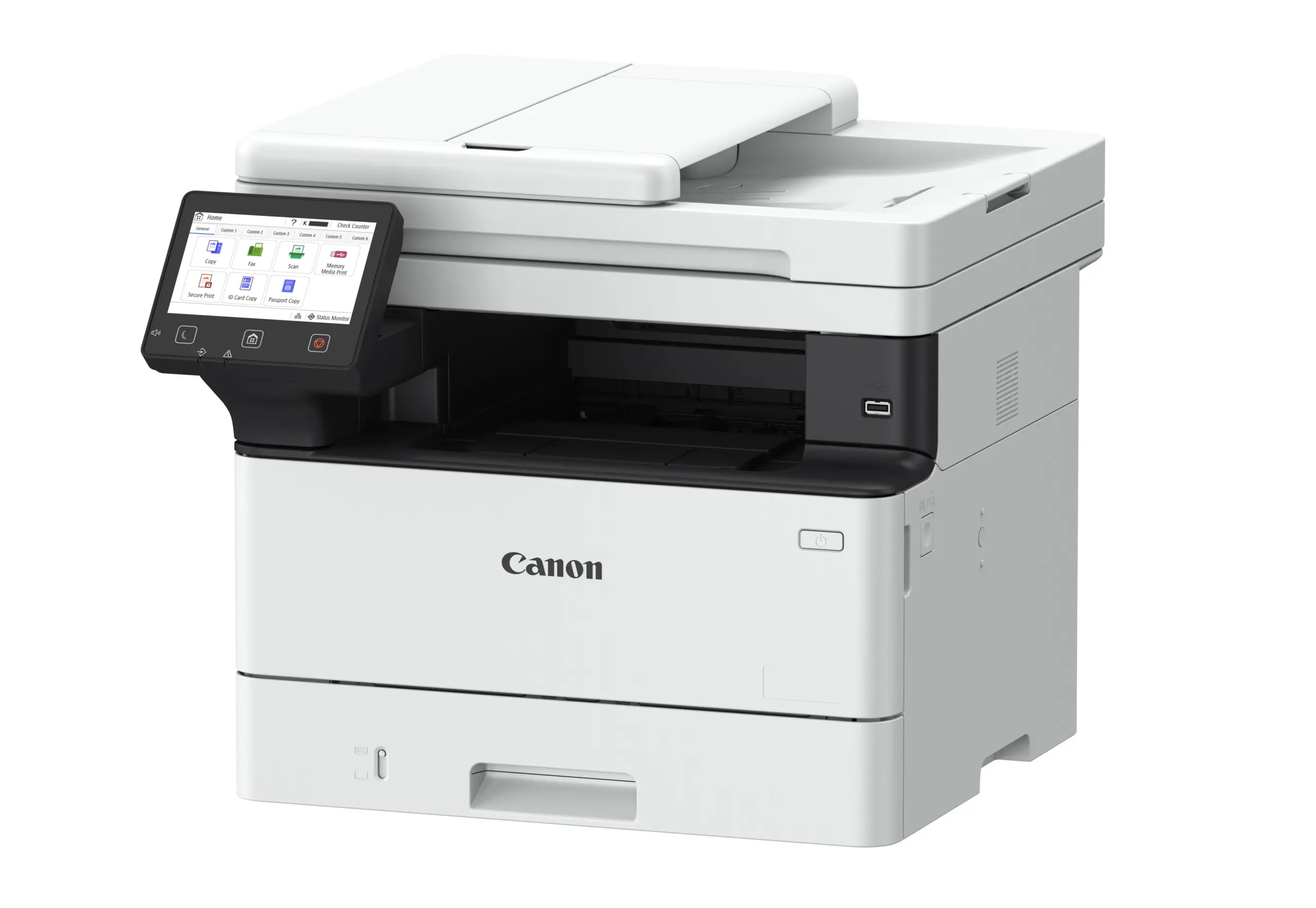 Canon imageCLASS MF461dw II Mono Laser Multifunction Printer, angled view