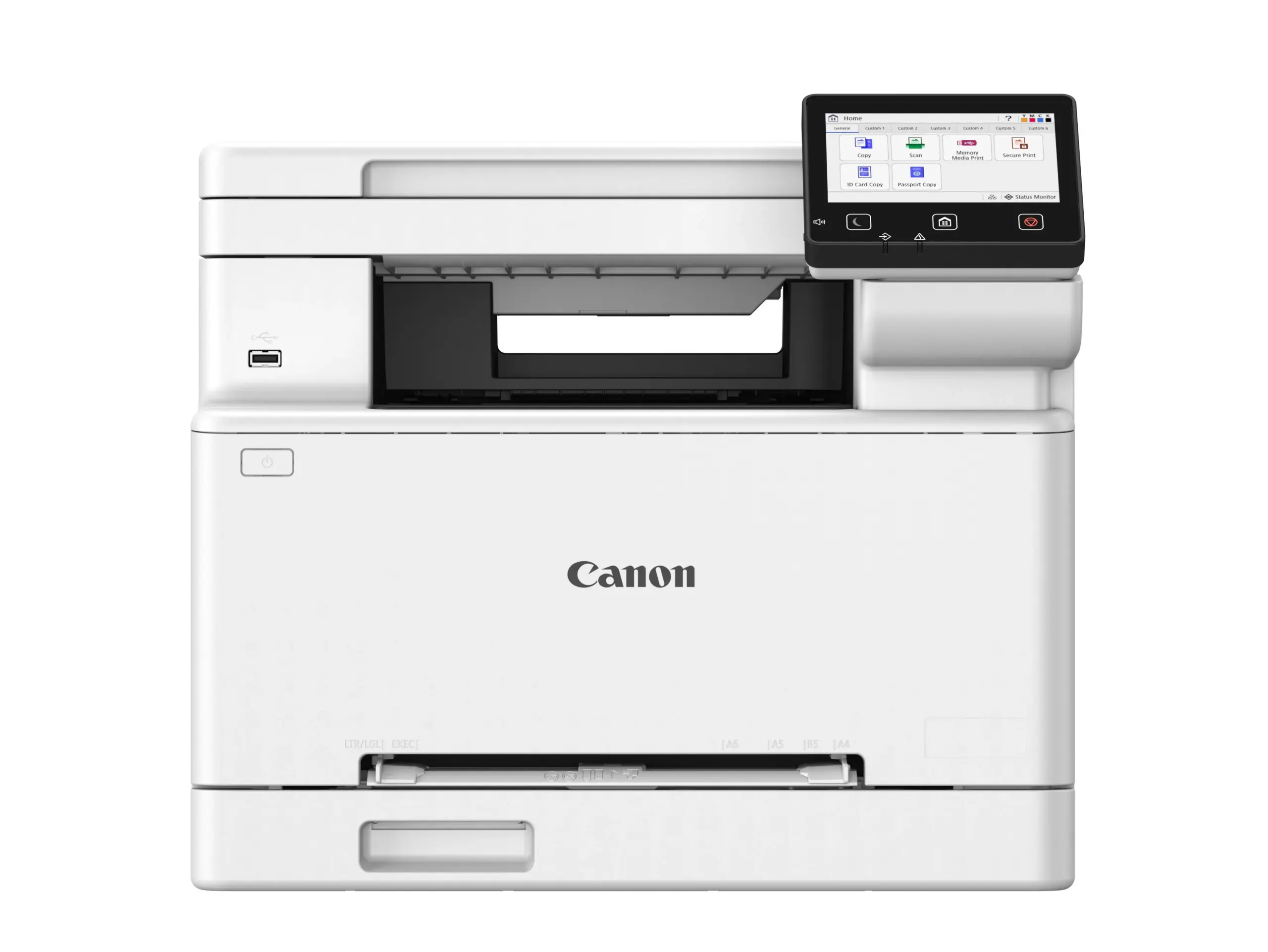 Canon imageCLASS MF662Cdw A4 Colour Laser Multifunction Printer, front view
