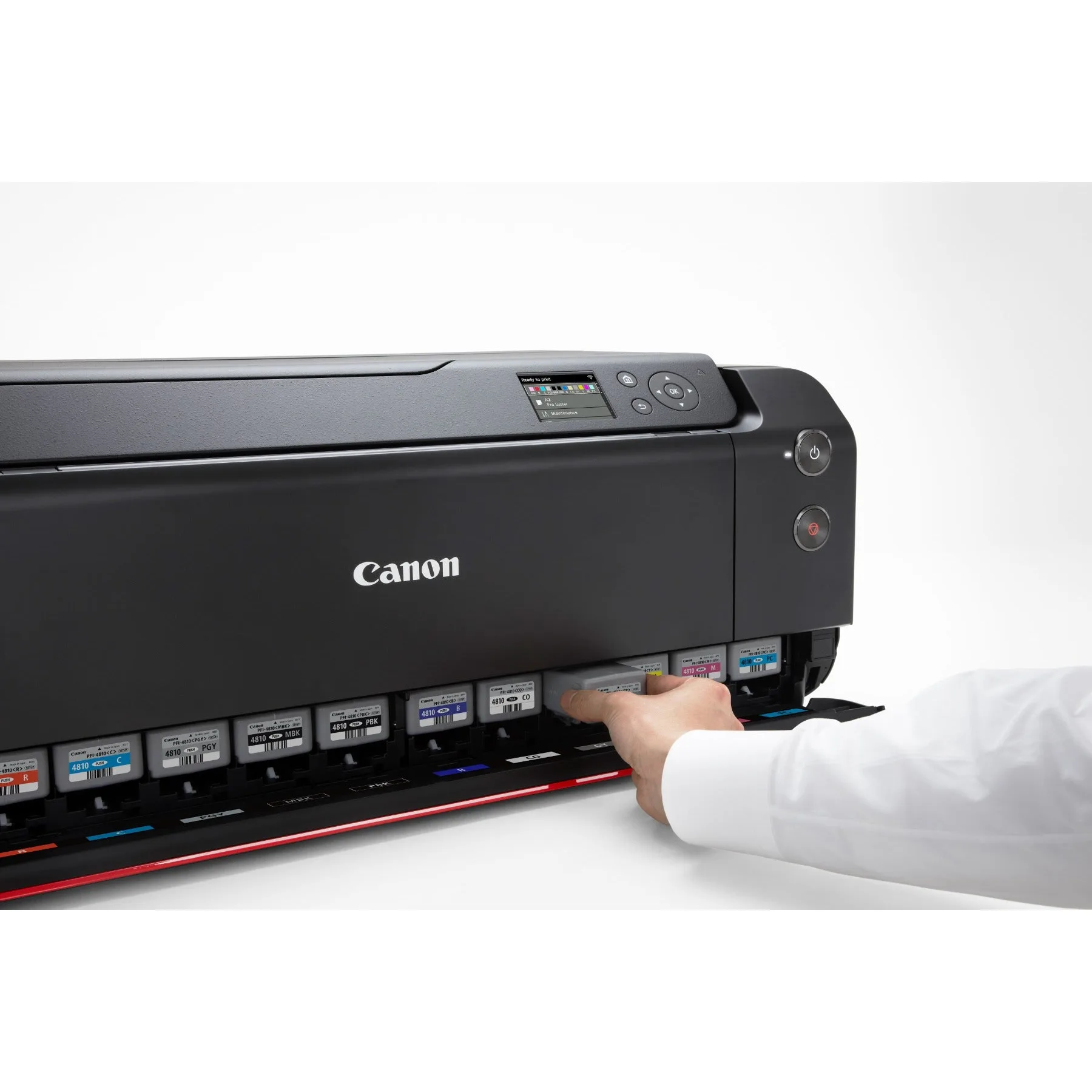 Replacing an ink tank on the Canon imagePROGRAF PRO-510