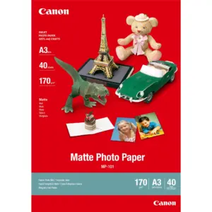 Canon MP-101 A3 (40 sheets) Matte Photo Paper with non-reflective surface.
