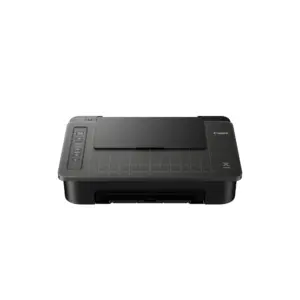 Front angled view of the black Canon PIXMA TS307a single function wireless inkjet printer