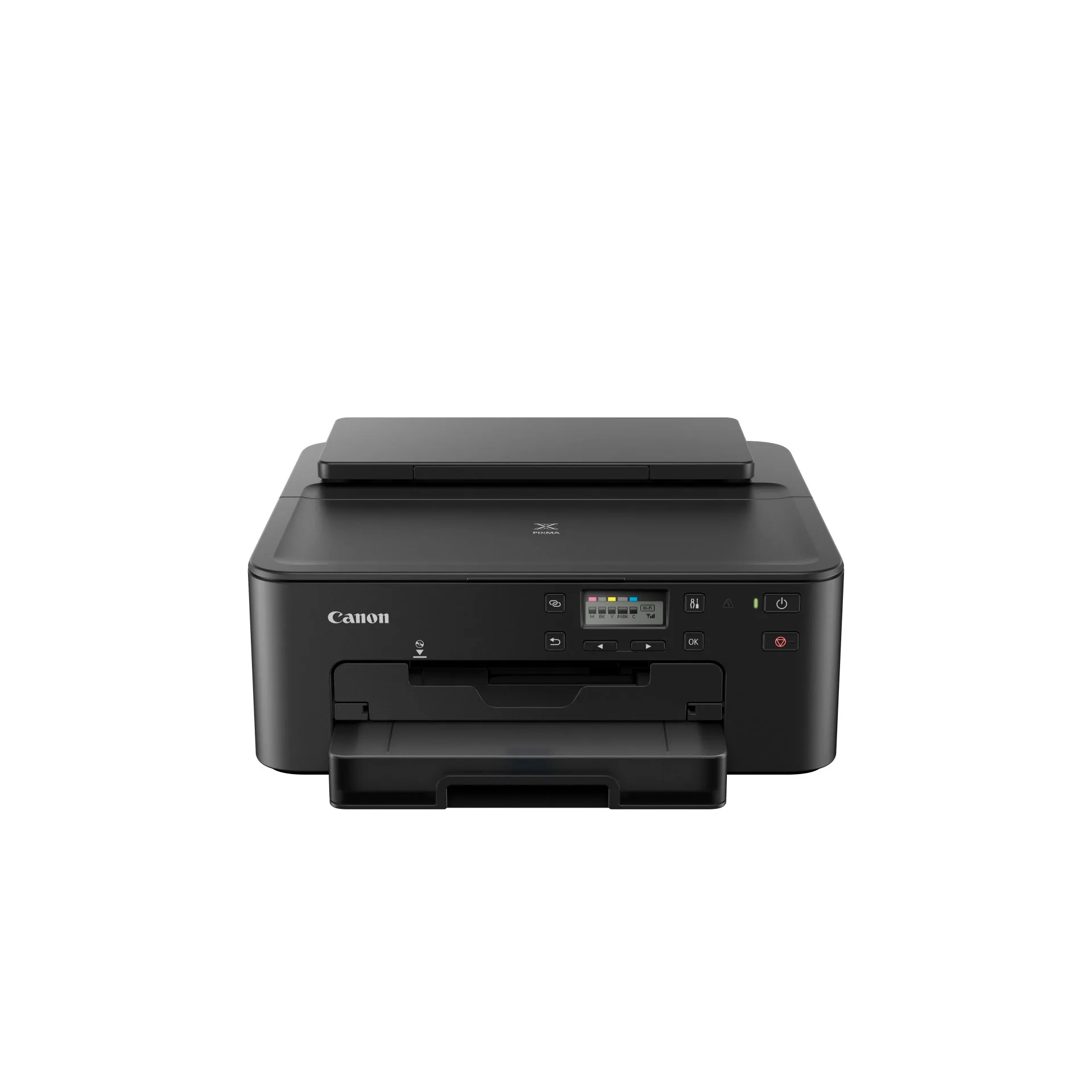Front view of the Canon PIXMA TS707A compact colour inkjet printer