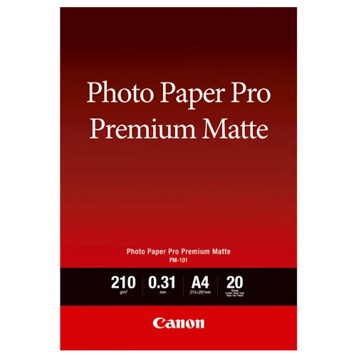 Canon PM-101 A4 (20 sheets) Photo Paper Pro Premium Matte Paper 210 g/m²