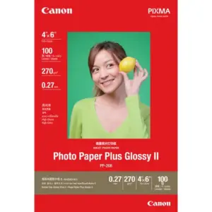 Canon PP-208 4"x6" (100 sheets) Photo Paper Plus Glossy II photo paper