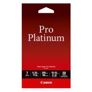 Canon PT-101 4"x6" (20 sheets) Photo Paper Pro Platinum 300g/m² photographic media