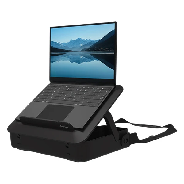 Fellowes Breyta Laptop Carry Case Black 100016564 with shoulder strap