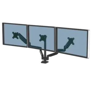 Fellowes Platinum Series Triple Monitor Arm Black 8042601