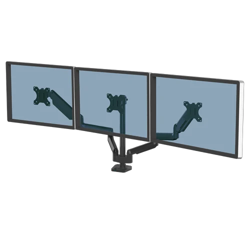 Fellowes Platinum Series Triple Monitor Arm Black 8042601