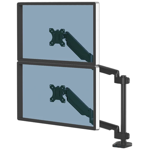 Fellowes Platinum Series Dual Stacking Monitor Arm Black 8043401