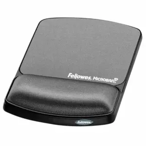 Fellowes 9175101 graphite gel mouse pad wrist support with Microban