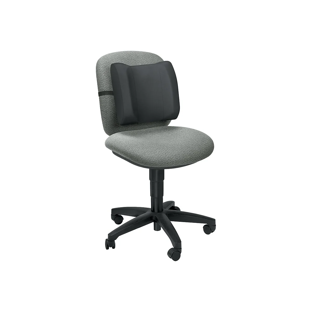Fellowes High Profile Back Support 91905 fitted to an office chair at an angle