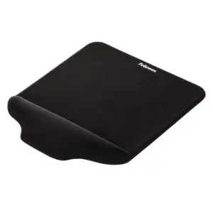 Fellowes PlushTouch Ultra-Thin Mouse Pad with Wrist Support Black 9297401