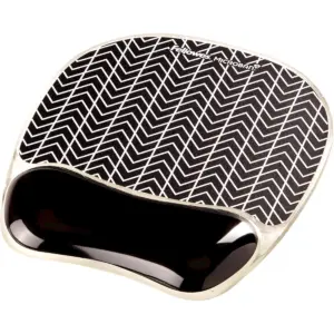 Fellowes Photo Gel Mouse Pad Wrist Support Chevron 9653401
