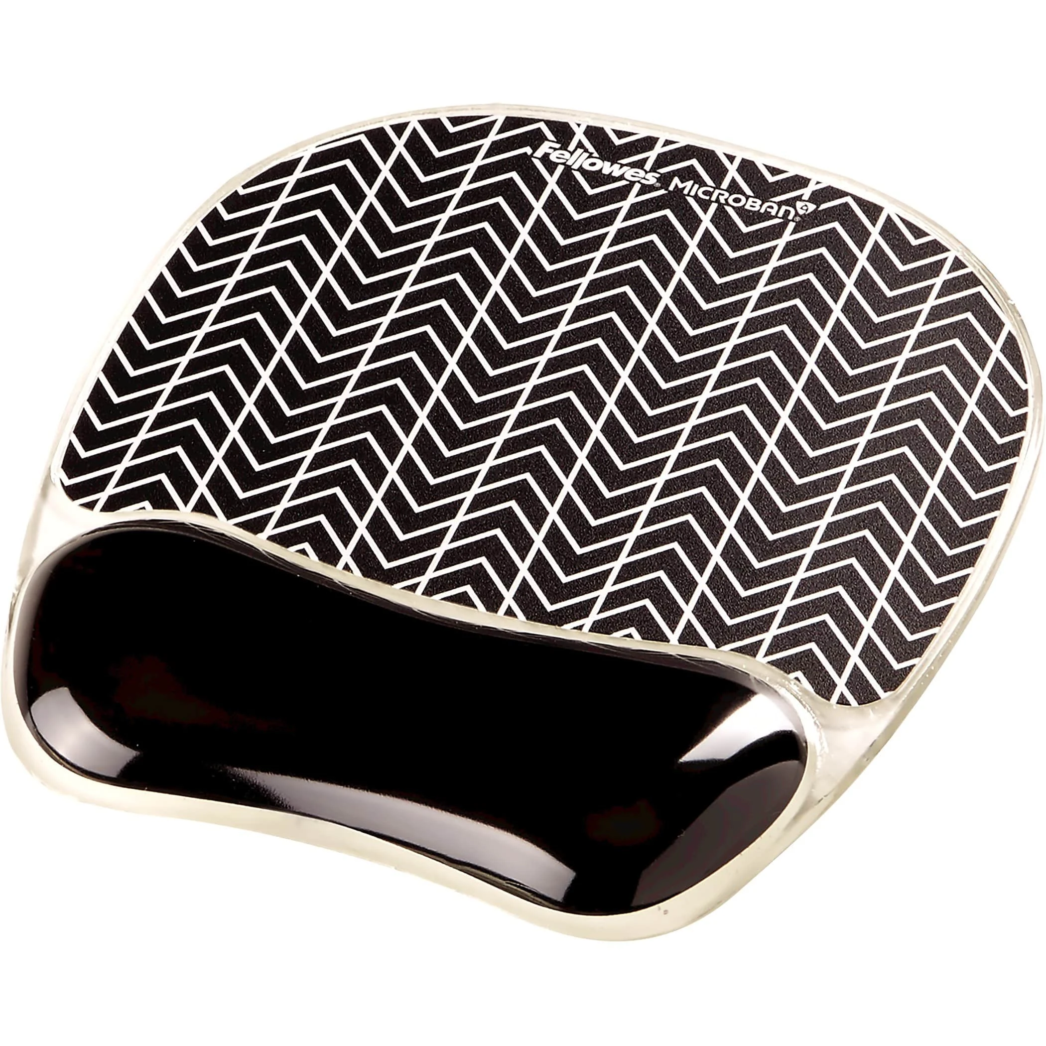 Fellowes Photo Gel Mouse Pad Wrist Support Chevron 9653401