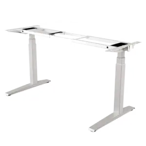 Fellowes Levado height adjustable desk base 9708601 in silver