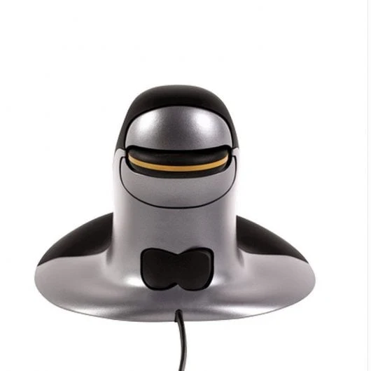 Fellowes Penguin wired medium vertical mouse front view