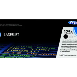 HP 125A Black Original LaserJet Toner Cartridge CB540A standard capacity toner cartridge