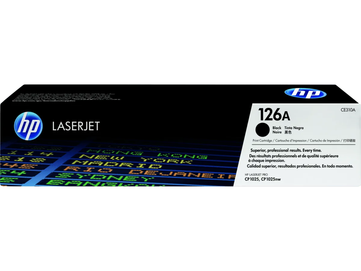 HP 126A Black Original LaserJet Toner Cartridge CE310A