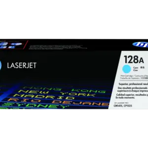 HP 128A Cyan Original LaserJet Toner Cartridge CE321A