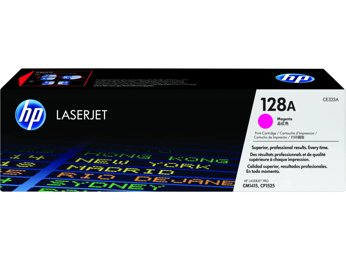 HP 128A Magenta Original LaserJet Toner Cartridge CE323A