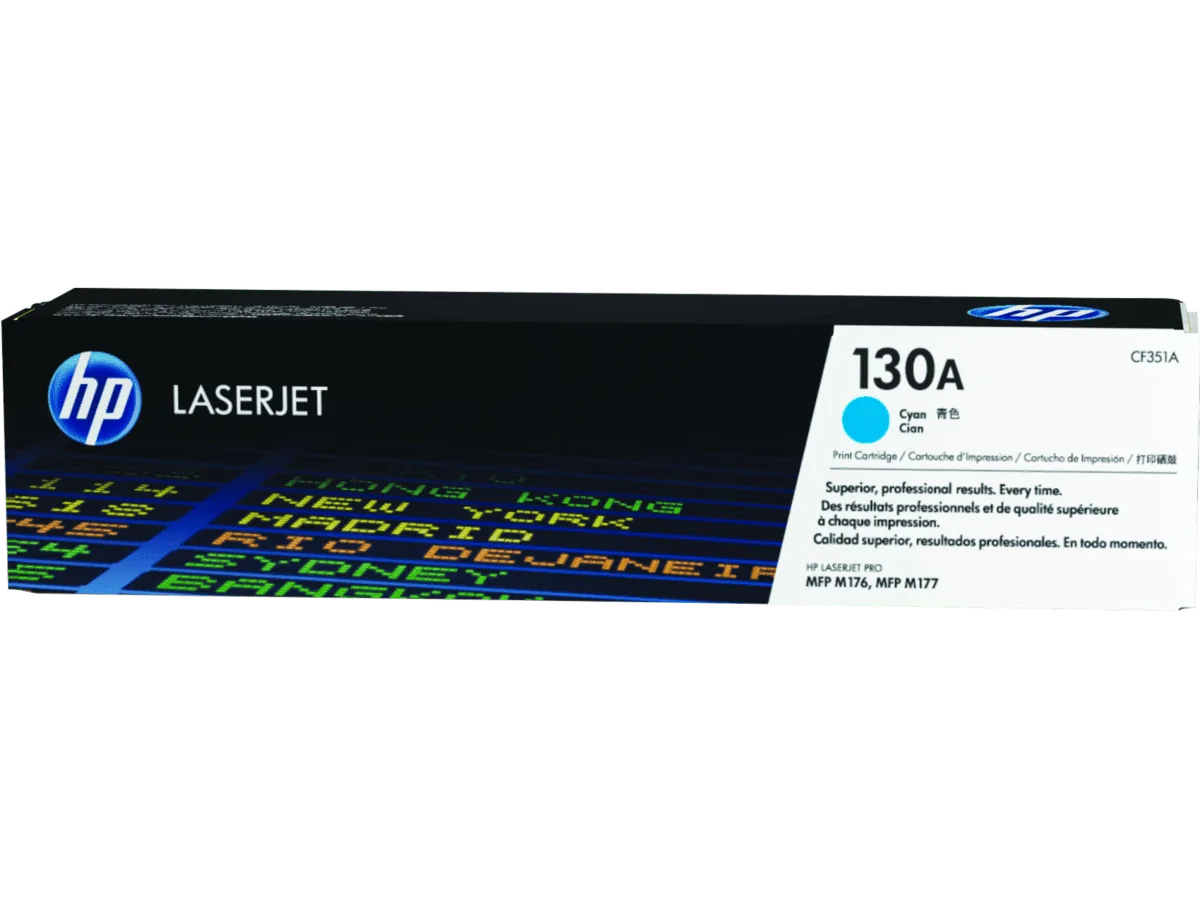 HP 130A Cyan Original LaserJet Toner Cartridge CF351A