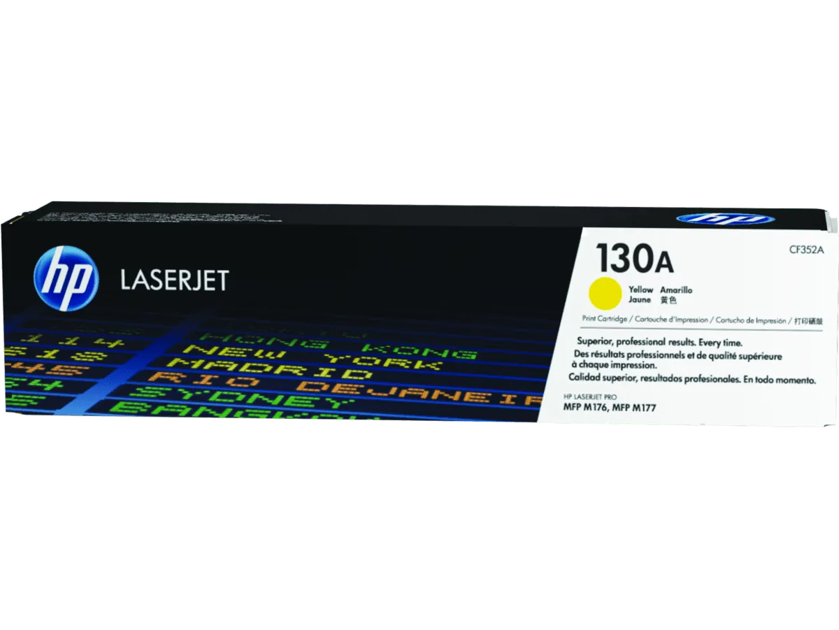 HP 130A Yellow Original LaserJet Toner Cartridge CF352A