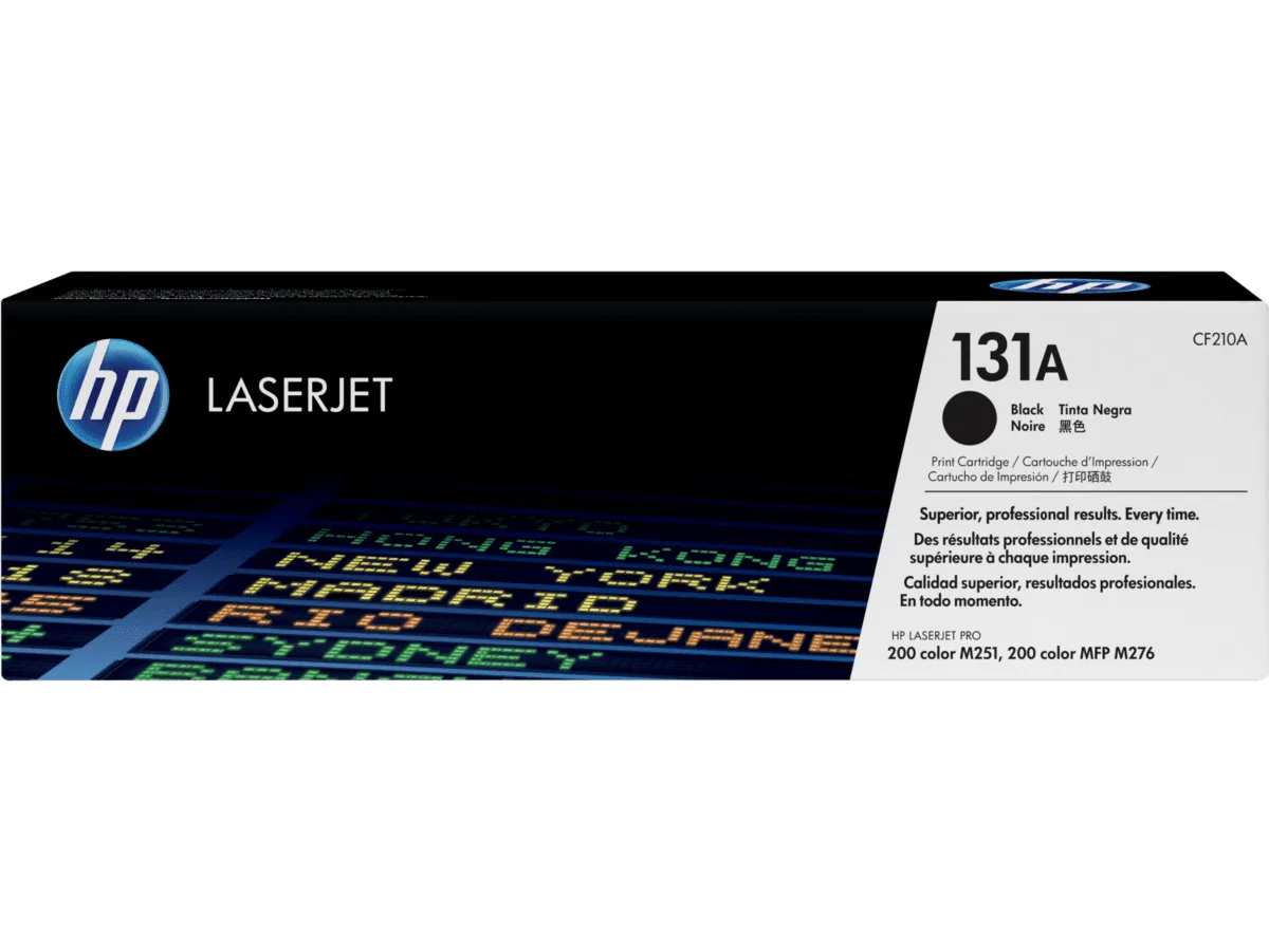 HP 131A Black Original LaserJet Toner Cartridge CF210A