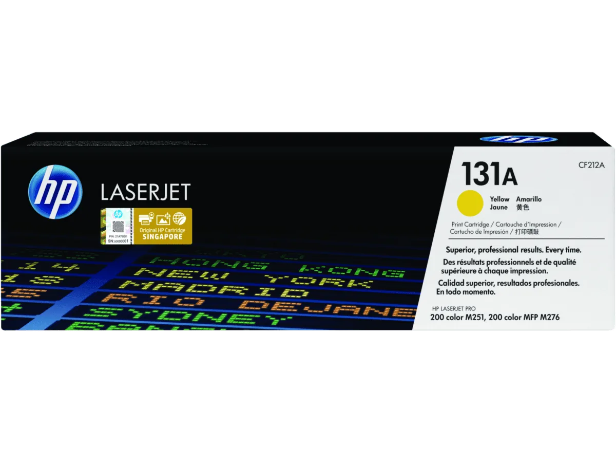 HP 131A Yellow Original LaserJet Toner Cartridge CF212A