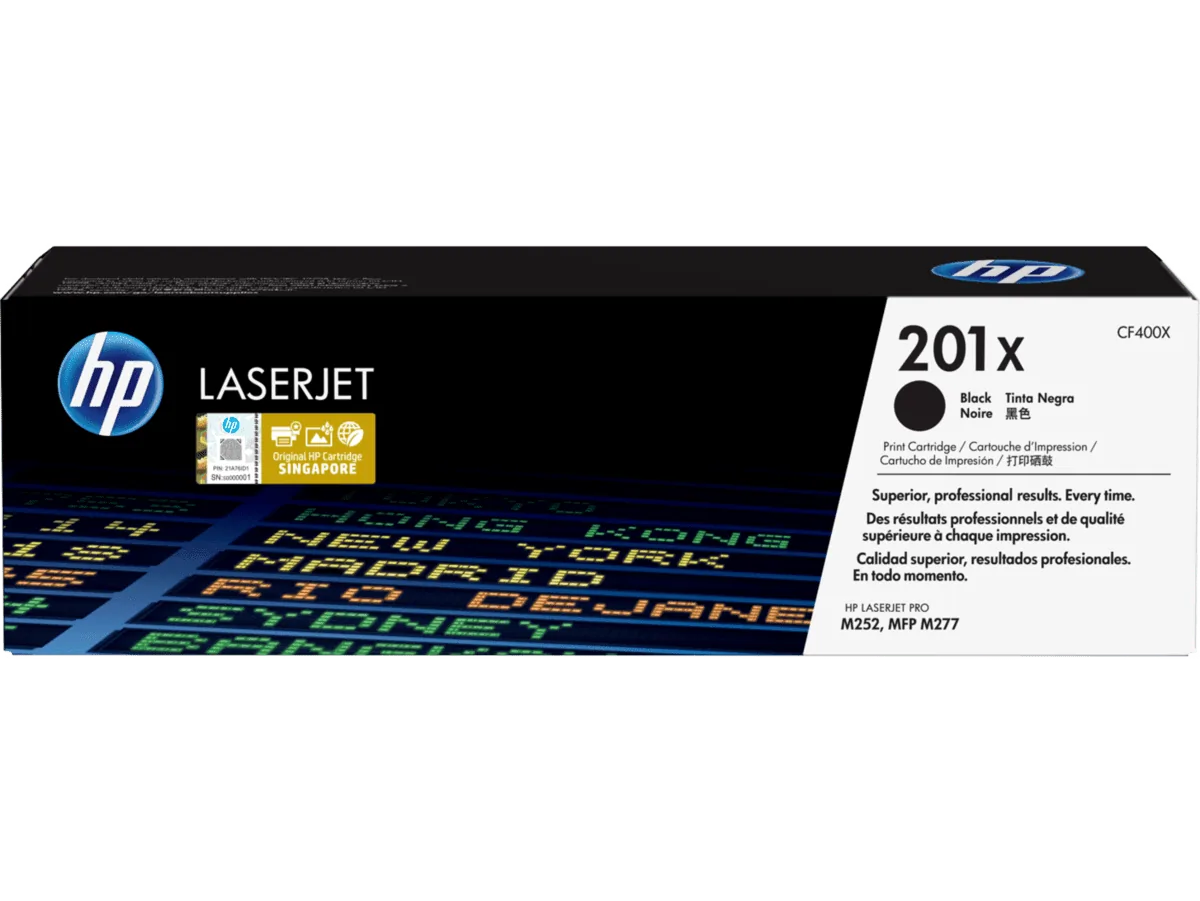 HP 201X High Yield Black Original LaserJet Toner Cartridge CF400X