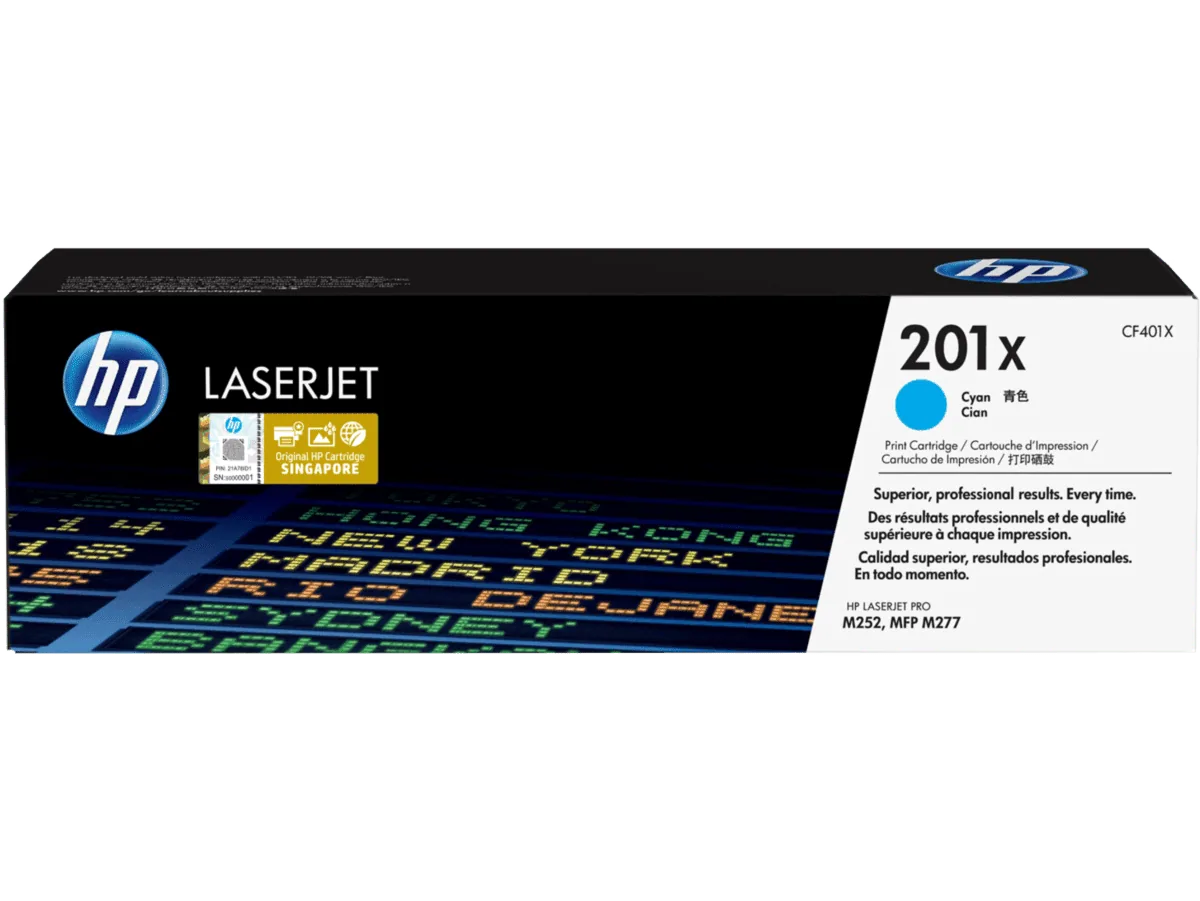 HP 201X High Yield Cyan Original LaserJet Toner Cartridge