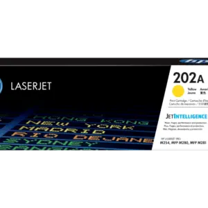 HP 202A Yellow Original LaserJet Toner Cartridge CF502A